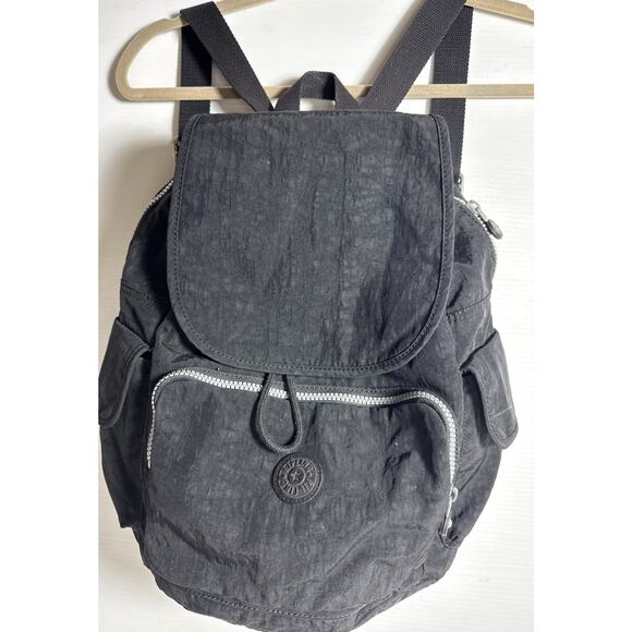 Kipling Handbags - Kipling City Pack Black Backpack Nylon Water Resistant Drawstring Adjustable